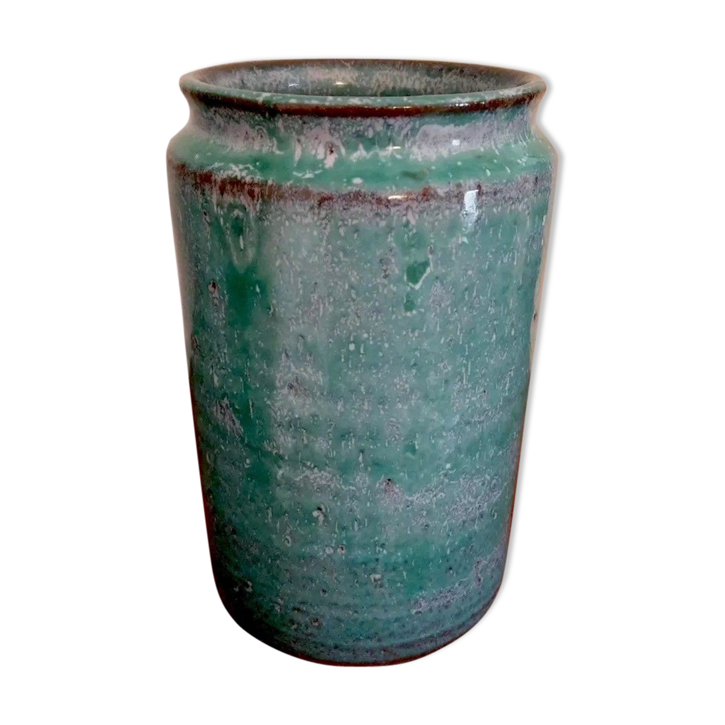 Pot vase earthenware pottery of the black valley Verneuil