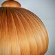 Teak slat hanging lamp 1960