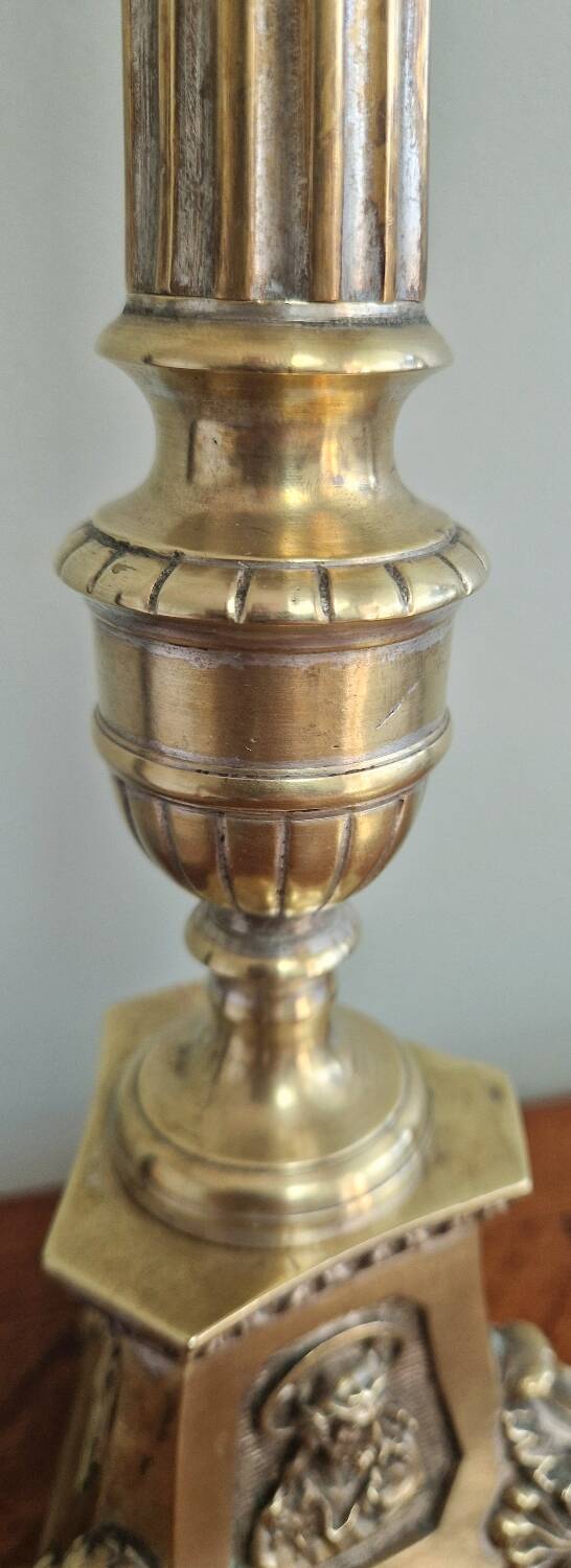 Church candle lamp base, early 20th century