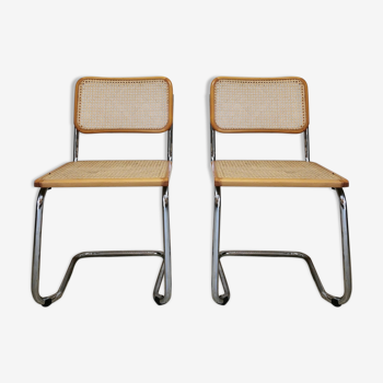 Paire de chaises Marcel Breuer modèle Cesca B32