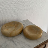 Vintage orange marble ashtray
