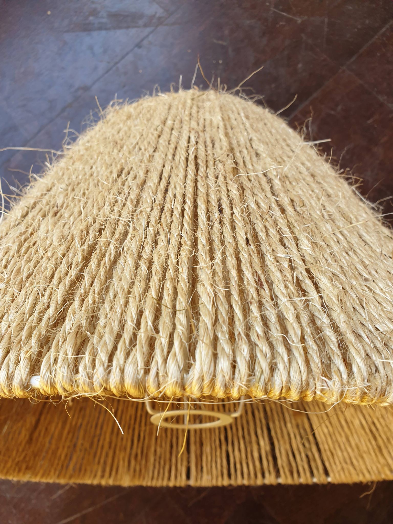 Abat-jour en corde naturelle diamètre 40 cm