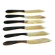 Set of 6 all-ivory knives