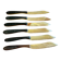 Set of 6 all-ivory knives
