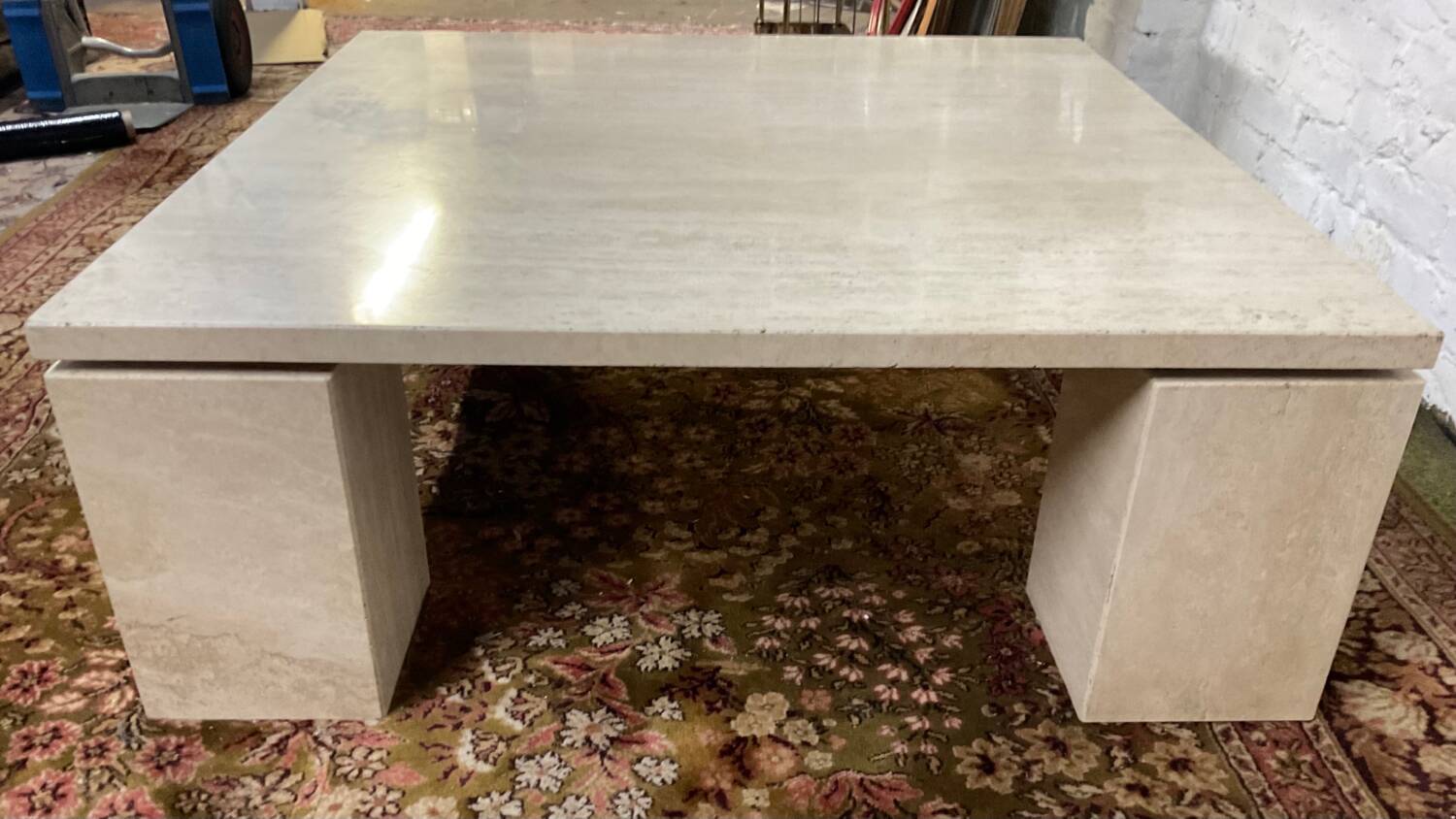 Travertine coffee table from the 70s