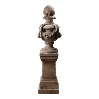 Urn stone vase, late eighteenth century
