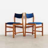 Set of two beech chairs, Danish design, 70s, made in Denmark