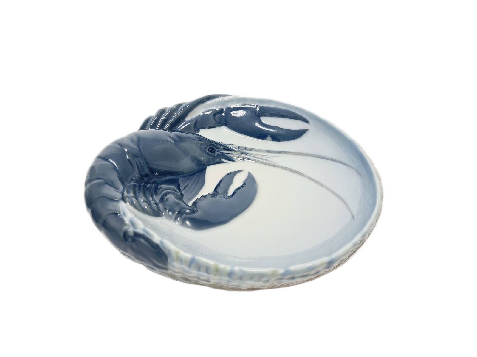 Danish porcelain plate with lobster from Royal Copenhagen, 1950s