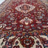 Handmade vintage Persian style Mahal rug 142cm x 204cm 1950s