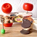 Little Snoopy - old Fisher-Price toy - small wooden dog to drag around - first edition: 1965