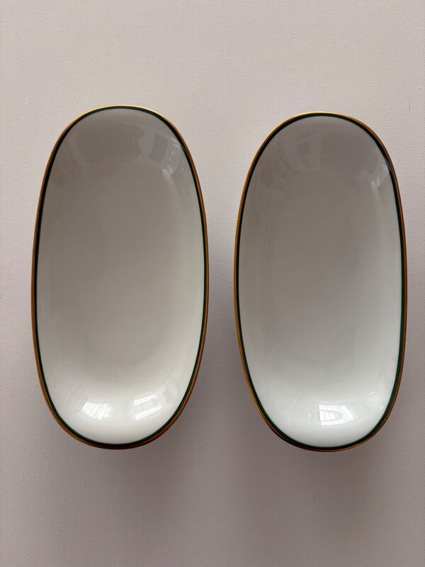 Lot de deux raviers en porcelaine Limoges Bernardaud