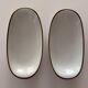 Set of two Limoges porcelain dishes by Bernardaud.