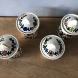 Set of 4 spice pots in earthenware