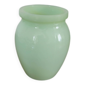 Small vase in green opaline.