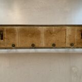 Antique tiled tea towel holder