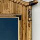 Midcentury palm regency bamboo rattan pencil reed mirror