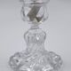Baccarat: Bamboo-style crystal candlestick signed