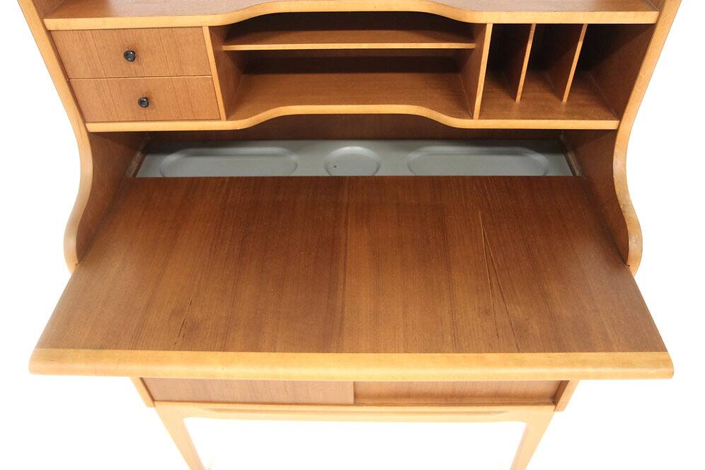 Secrétaire scandinave en teck, Suède, 1960