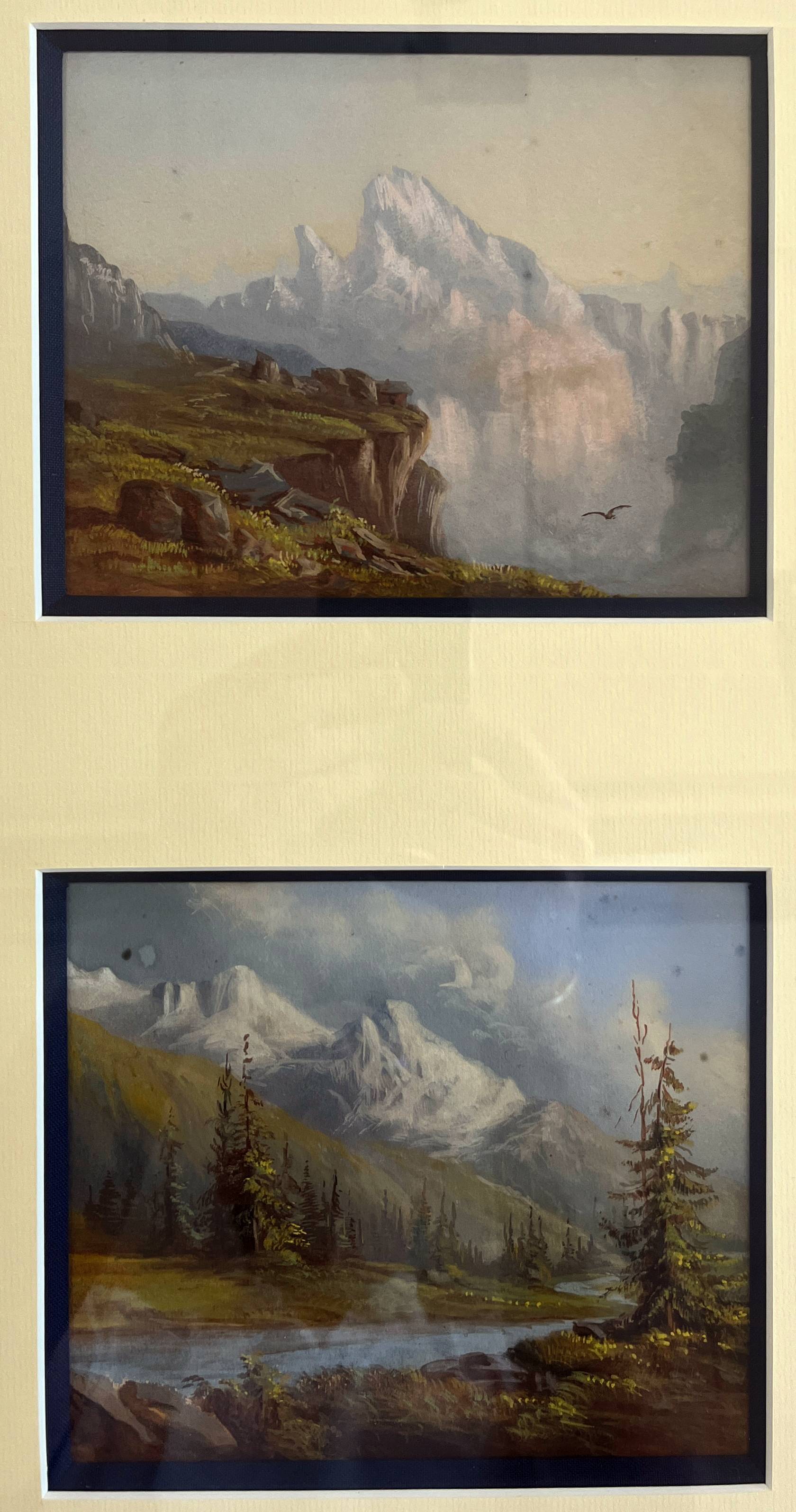 Chamonix Mont Blanc painting "Dôme du Goûter" and "Grand Murevan"