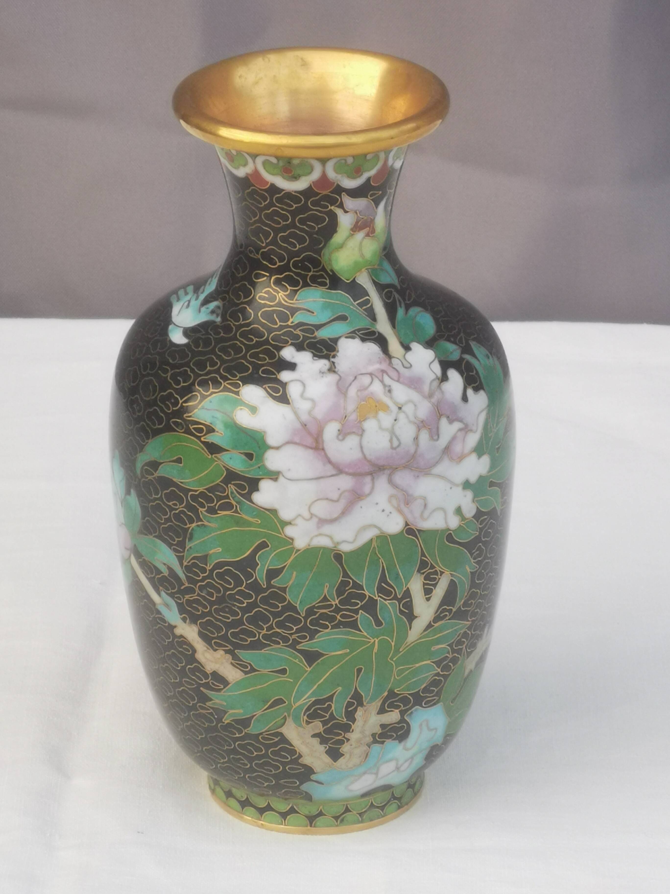 “Cloisonné” BRONZE ENAMEL VASE