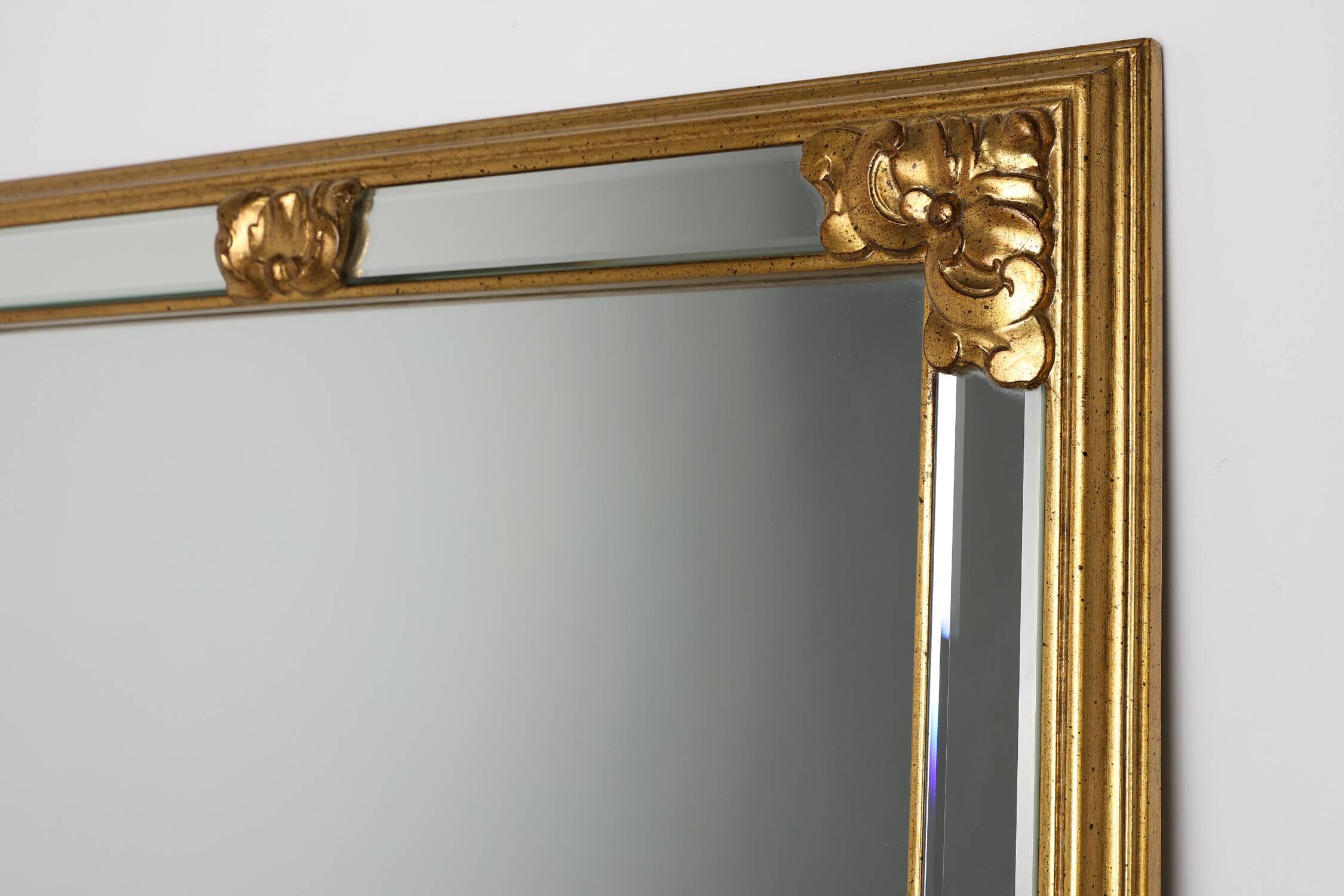 Richly ornamented Mirror by Deknudt, Belgium ca. 1950