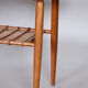 Restored Mid-Century Style Coffee Table, Cherry-Tree, Rattan, 1950s, Czechia