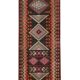 Vintage Turkish hallway rug 96x384 cm