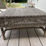 Wicker coffee table