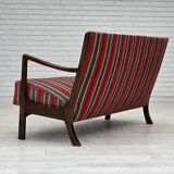 Canapé 2 places danois des années 1960 par Fritz Hansen, laine d'ameublement.