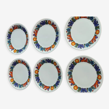 6 assiettes plates  acapulco villeroy et bosch