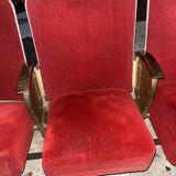 Vintage theater bench