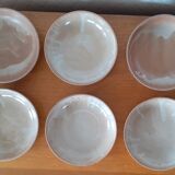 Sandstone soup service, 6 hollow plates and soup