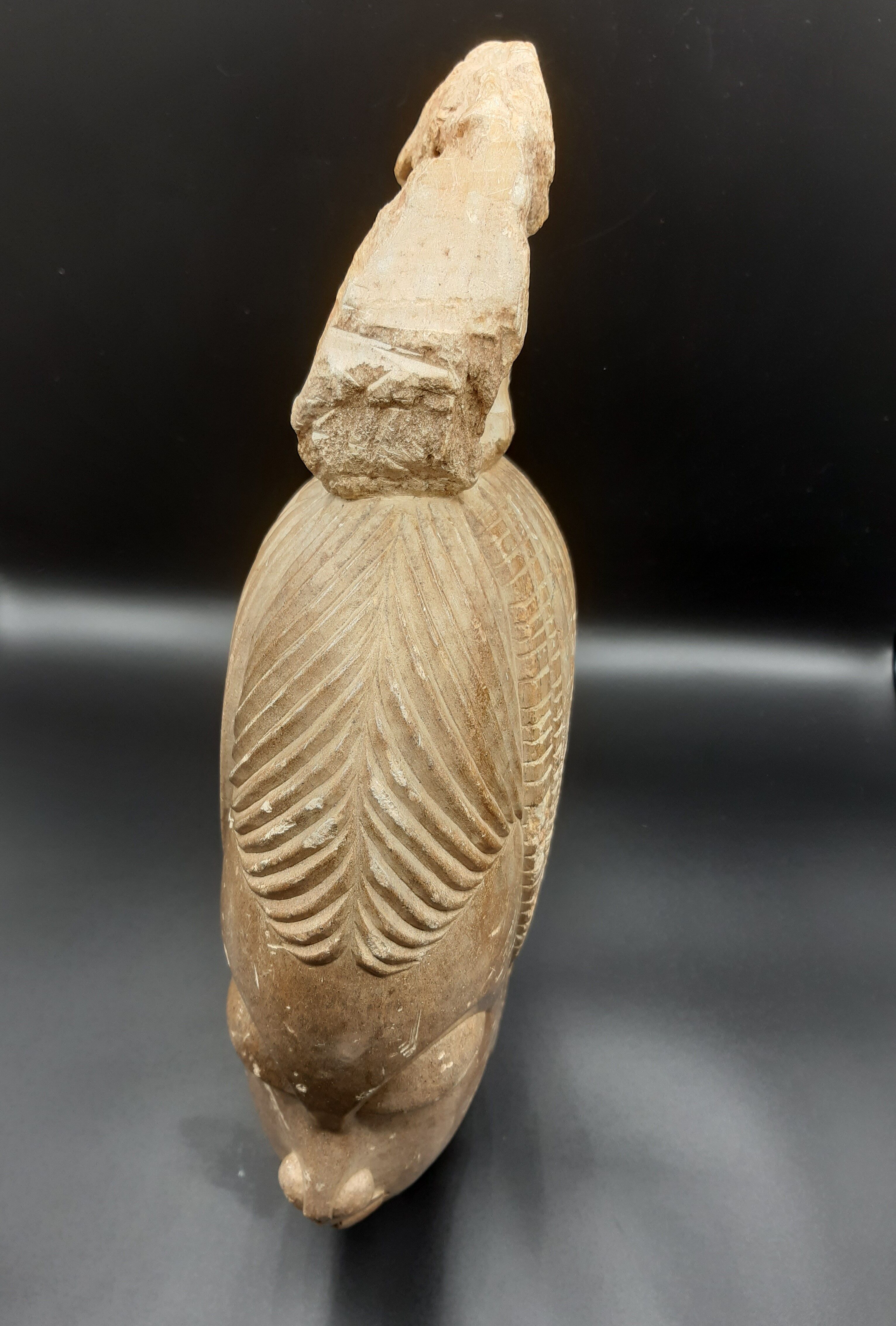 Buste de femme africaine en pierre mbigou