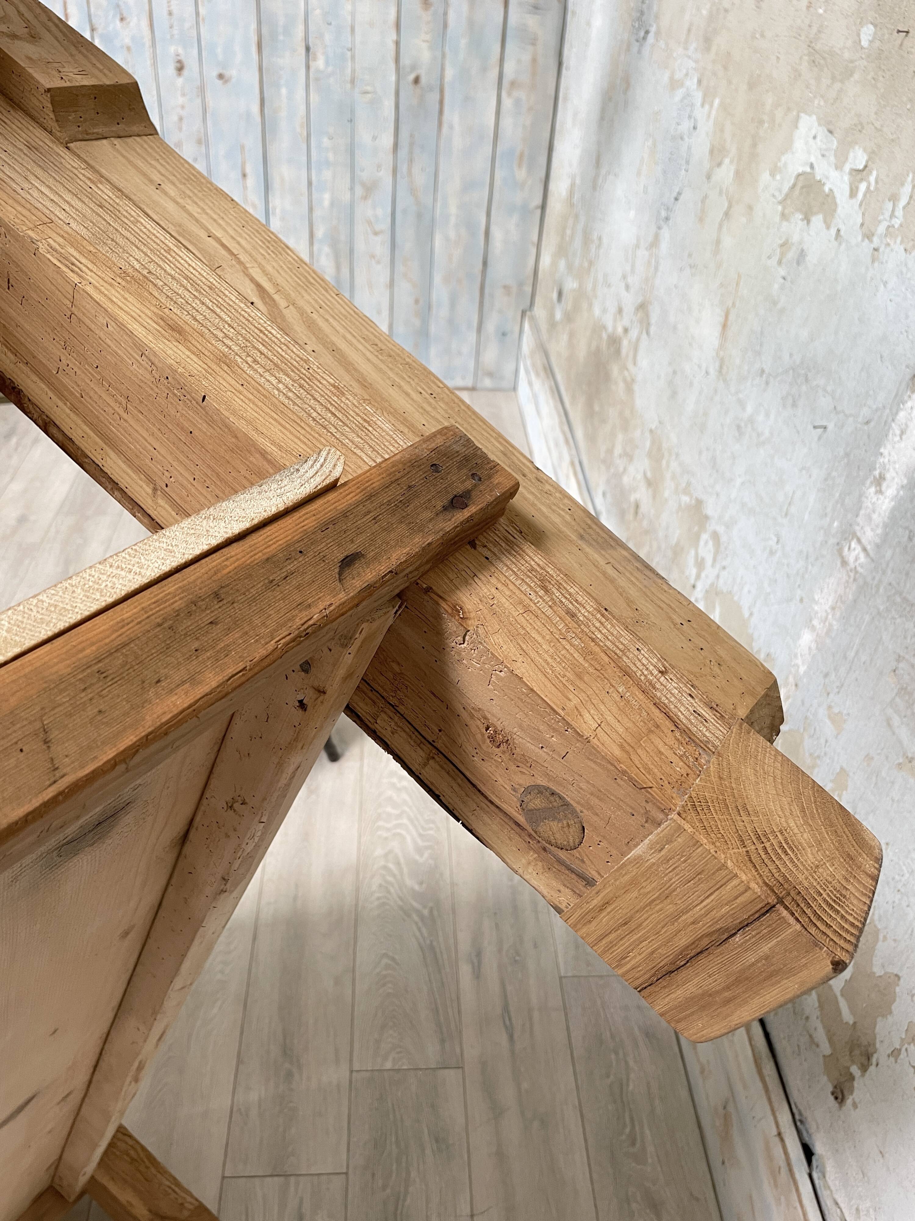 Solid wood workbench