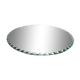 Mirror round bevelled art deco 4050s 30cm