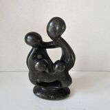 Sculpture en pierre de savon - Famille Parents / enfants design moderne