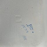 Art Deco French Blue Floral Decor Plate by Allan Eberling, Bo Fajans