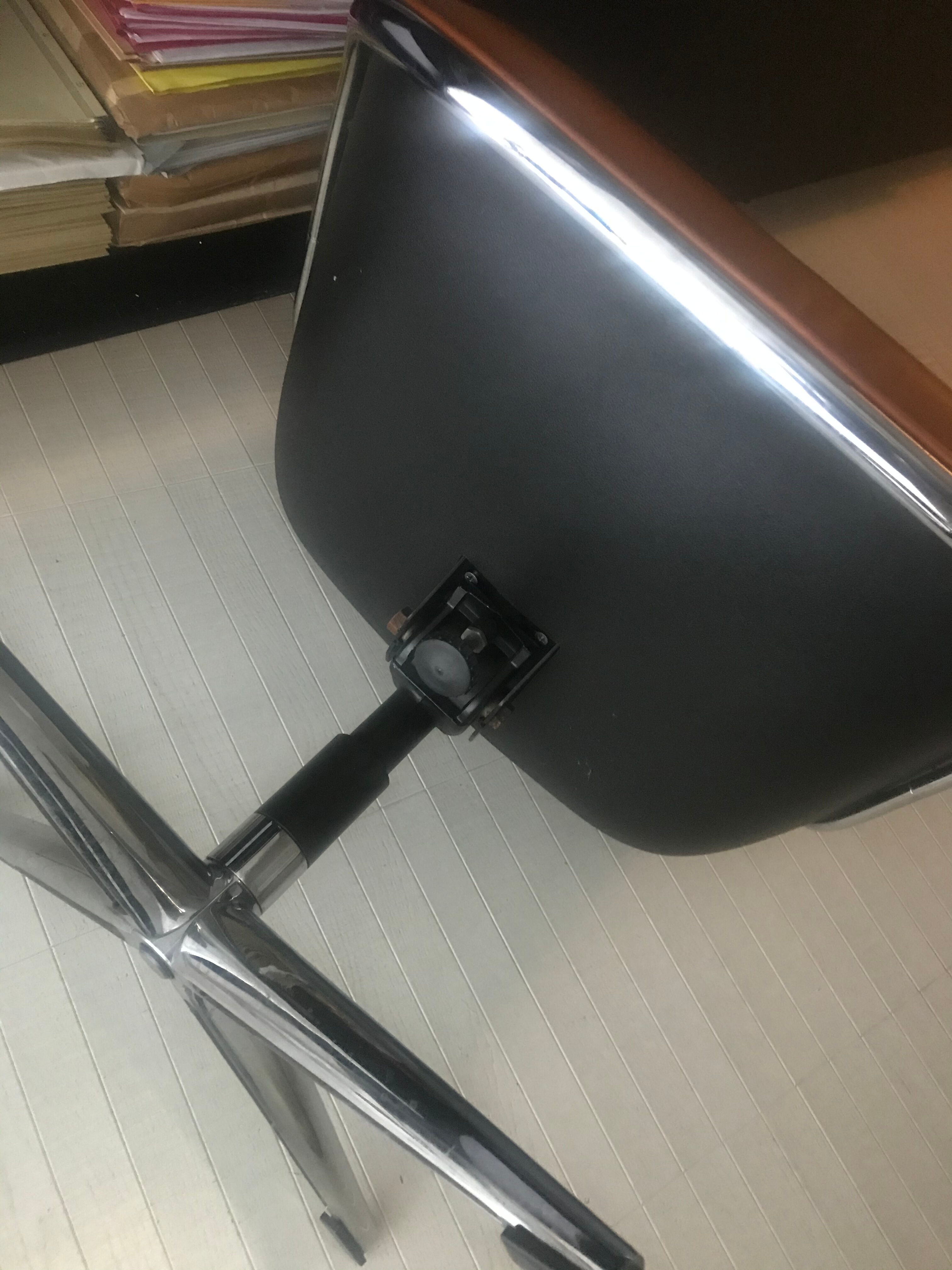 Charles Pollock camel leather chair