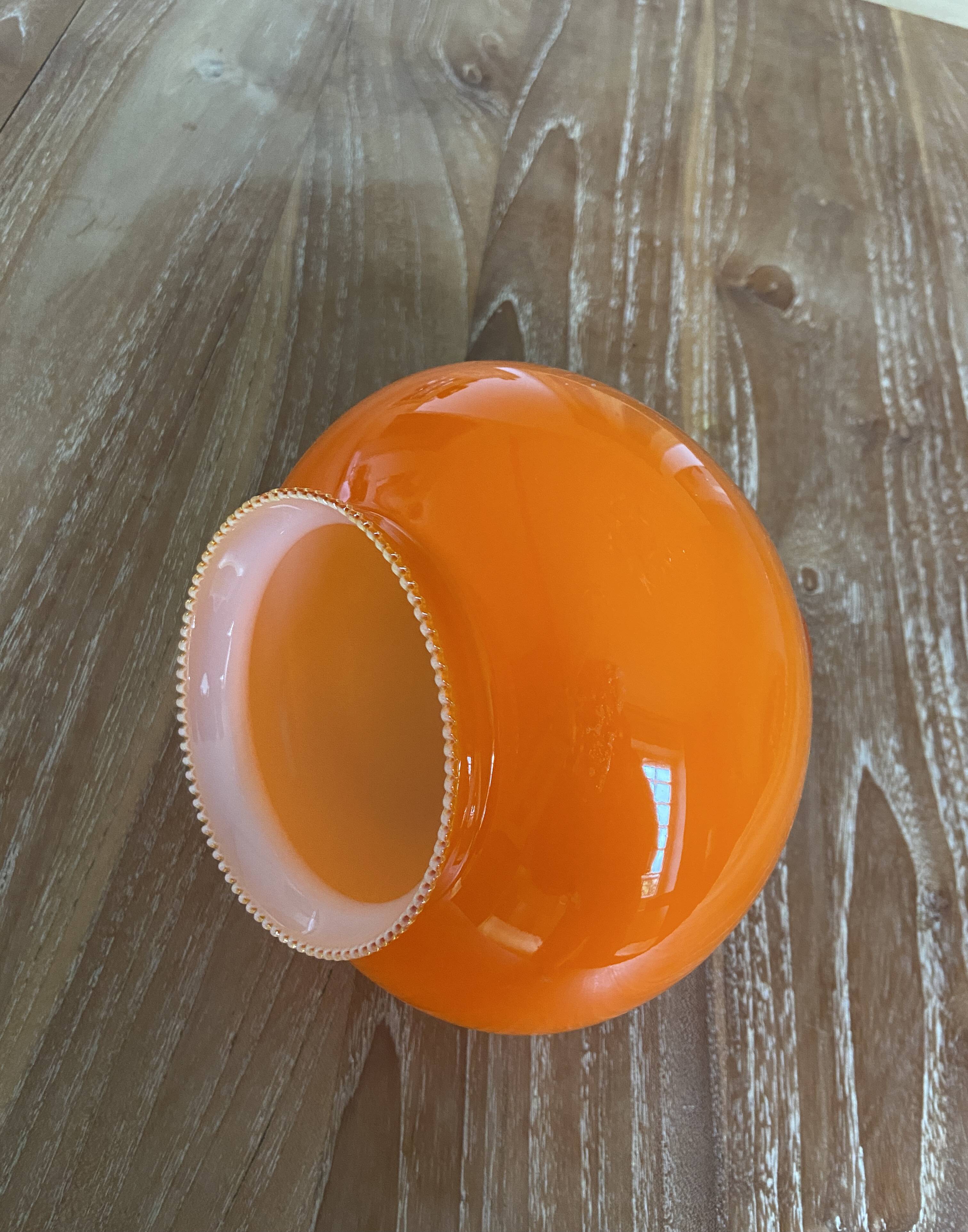 Orange lampshade from the 1970s