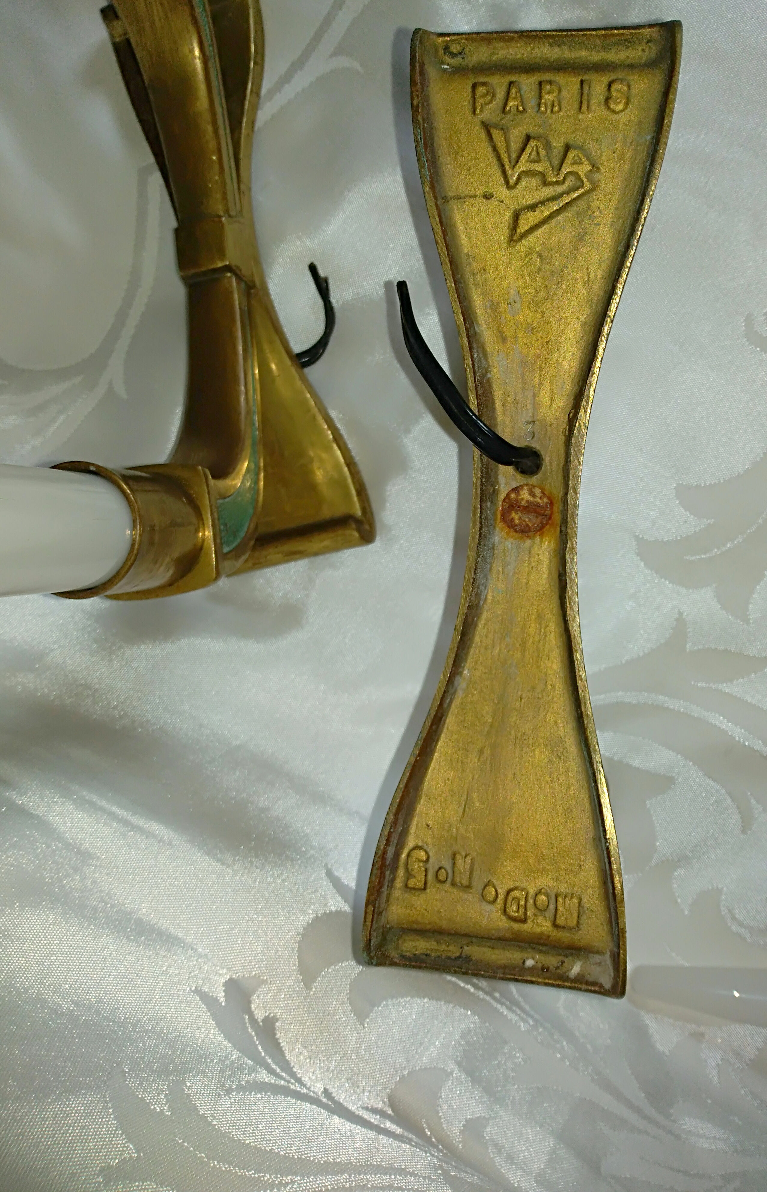 Pair of lamps candlestick  40s 50s