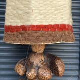 Vintage 70's wool lampshade