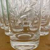Set 10 verres orangeade cristal taillé
