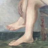 Old female nude table