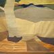 Tapestry and silk a bird decor 1930 geometry cutting in the state