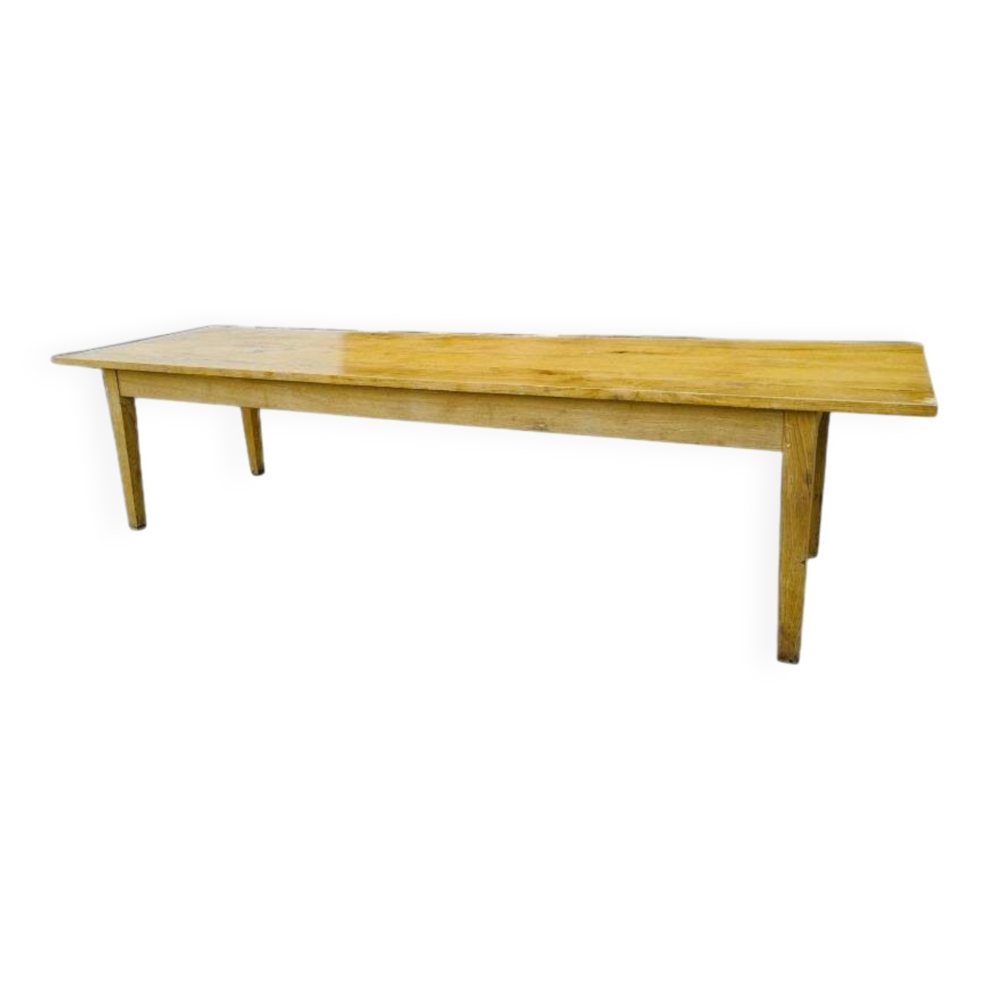 XXL farmhouse table with spindle legs 320 cm in solid oak