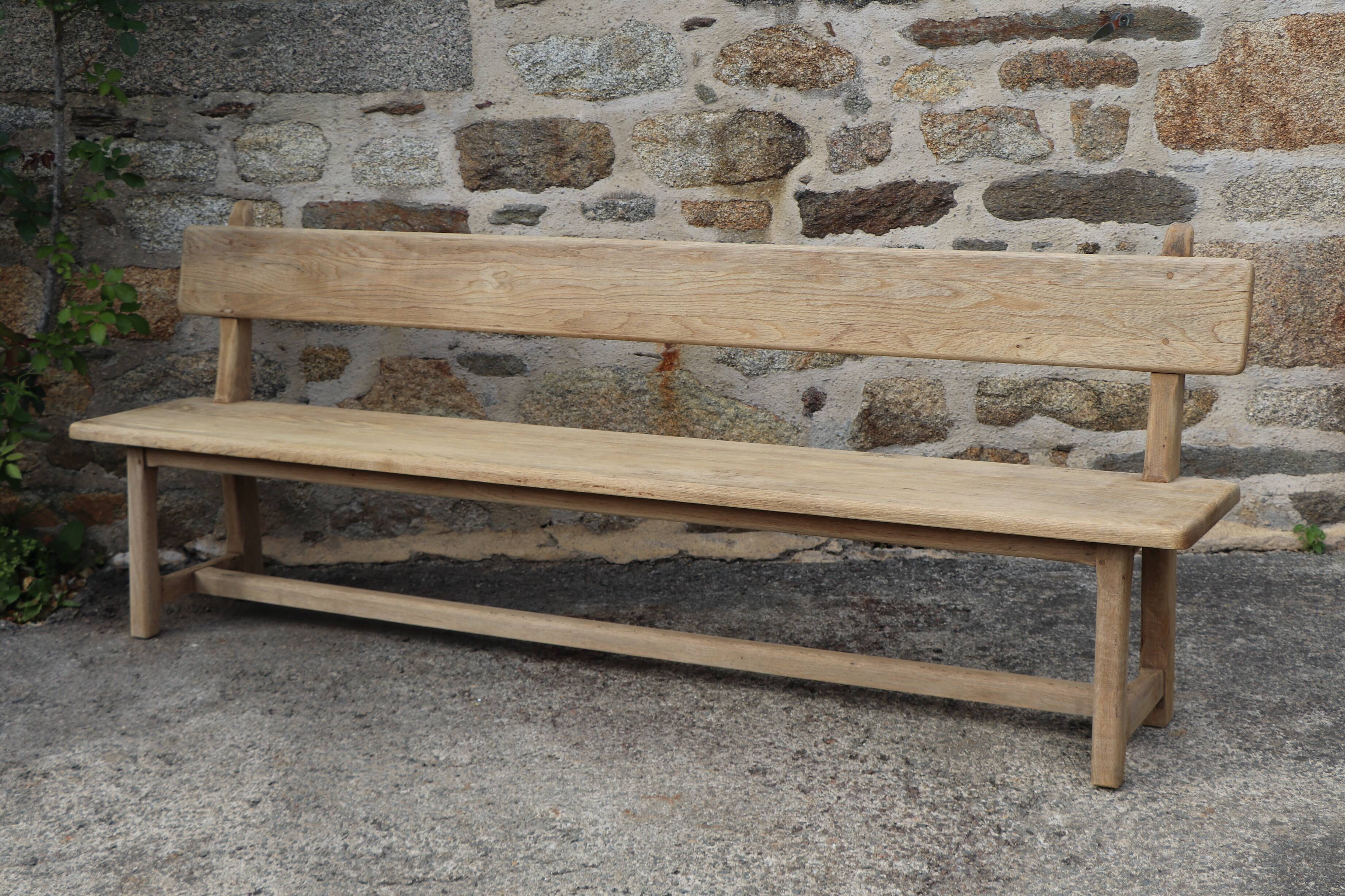Pair of wooden benches, 40s