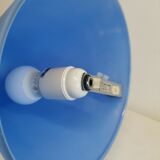 Table lamp made in France, model Teepee, in double-layer glass (clear and light blue)