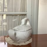 Large slip soup tureen