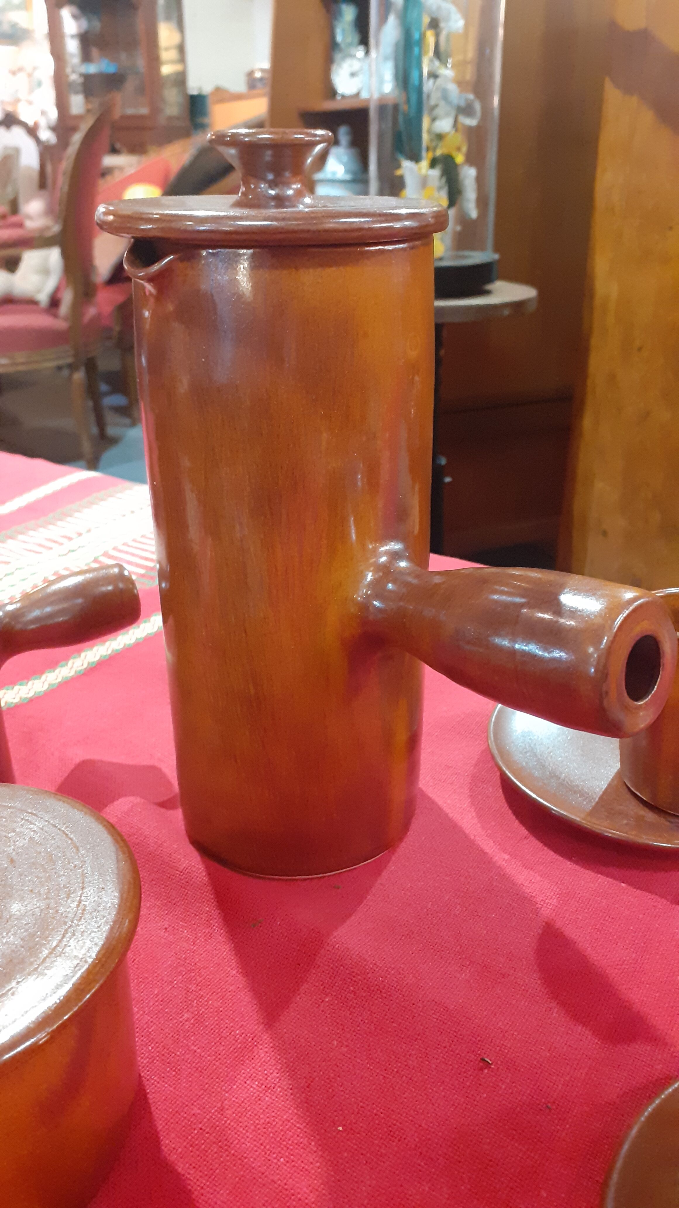 Stoneware coffee service vallauris félix ceram