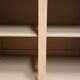 Old 2-door chest of drawers in air-coated oak, to be painted or varnished.